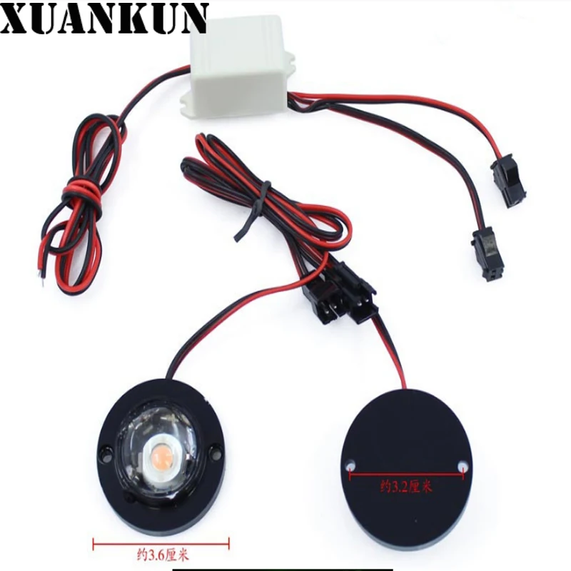 

XUANKUN Motorcycle Refit 12V One Pull Two Flash