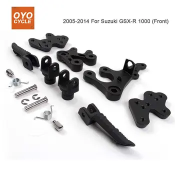 

Front Driver Rider Foot Pegs For Suzuki GSXR1000 2005 2006 2007 2008 2009 2010 2011 2012 Bracket Footrests GSXR 1000 Foot Rests