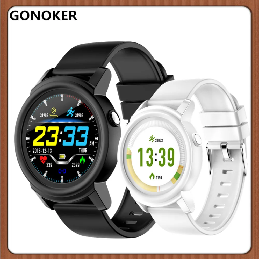 Смарт-часы GONOKER с Bluetooth фитнес-трекер измерение артериального давления пульса
