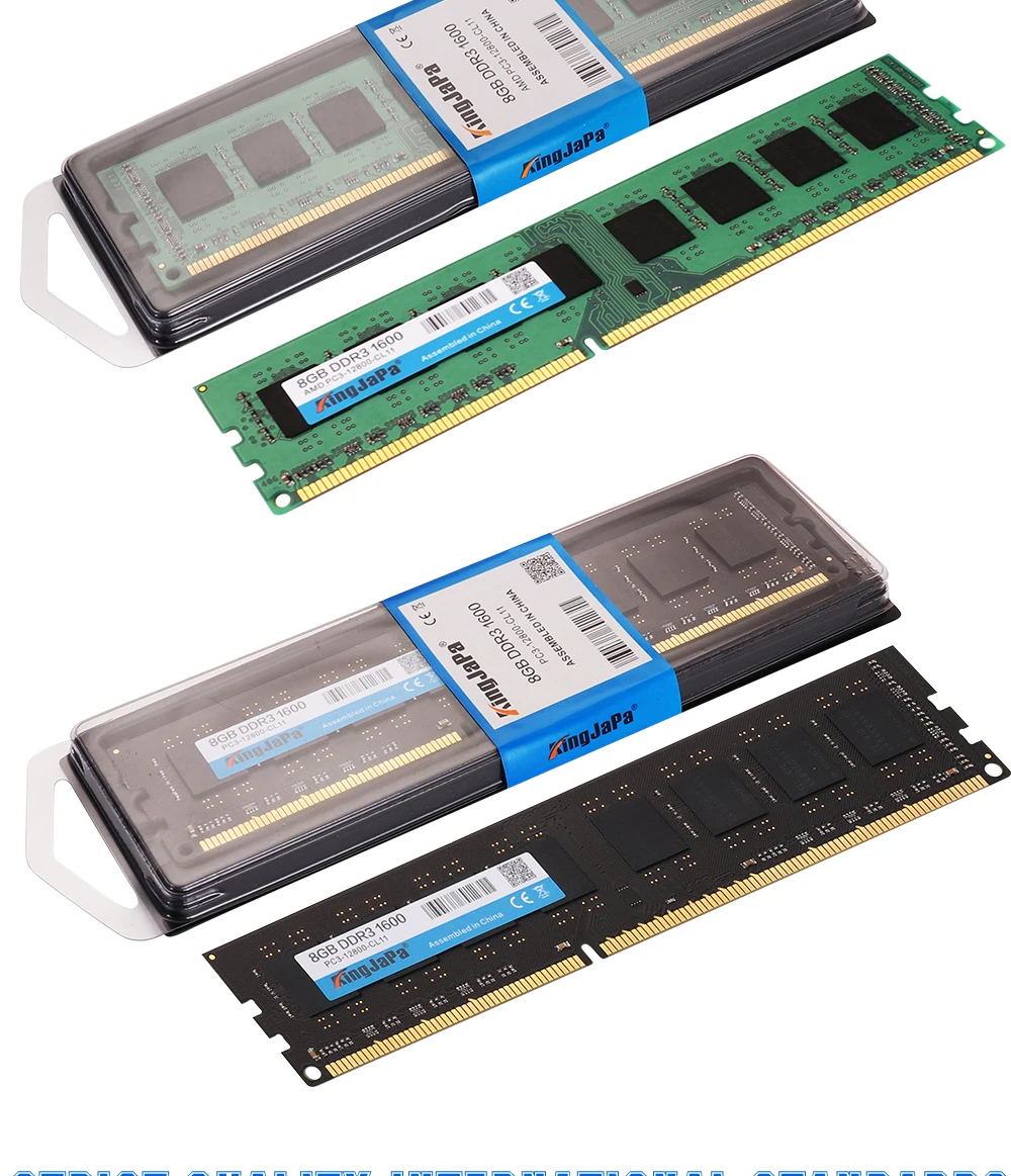 Kingjapa оперативная память DDR3 4 Гб 1333 МГц Desktop Memory 240pin 1,5 V 2 ГБ 8 ГБ DIMM 1600 PC3 12800 CL11 DDR2 2G 800 МГц PC2-6400U