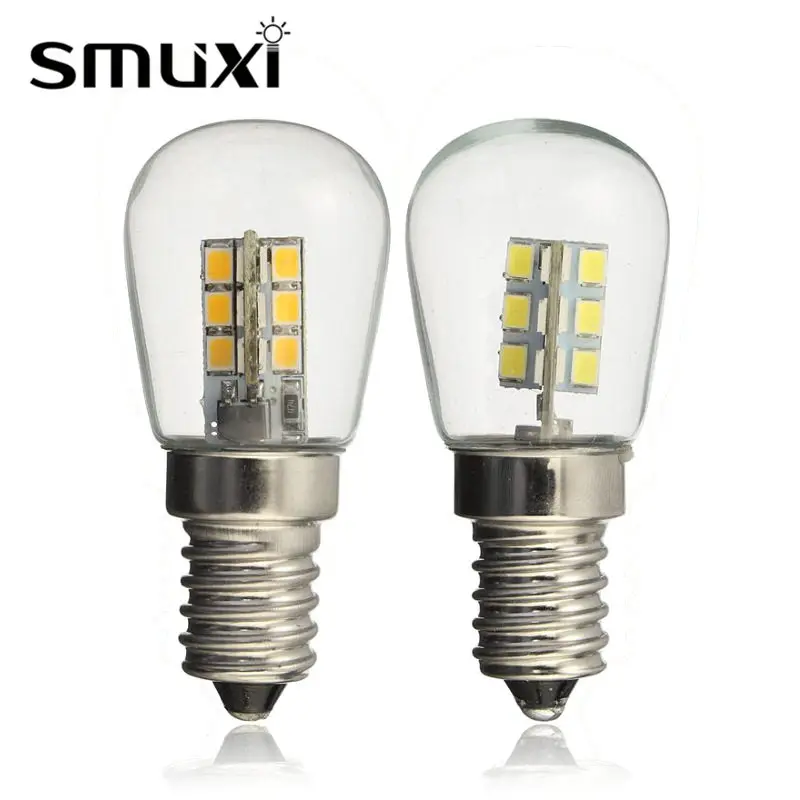 

Smuxi 3W LED Light Bulb E14 24 SMD3014 High Bright Emergy Saving Silica Gel LED Lamp Bulb For Refrigerator Sewing Machine AC220V