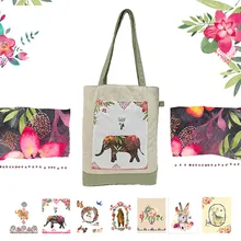 YILE 1 шт. замшевая обувь женская, холщовая Цвет контраст хозяйственная сумка через плечо сумка-тоут с рисунком из мультфильма, наружным карманом