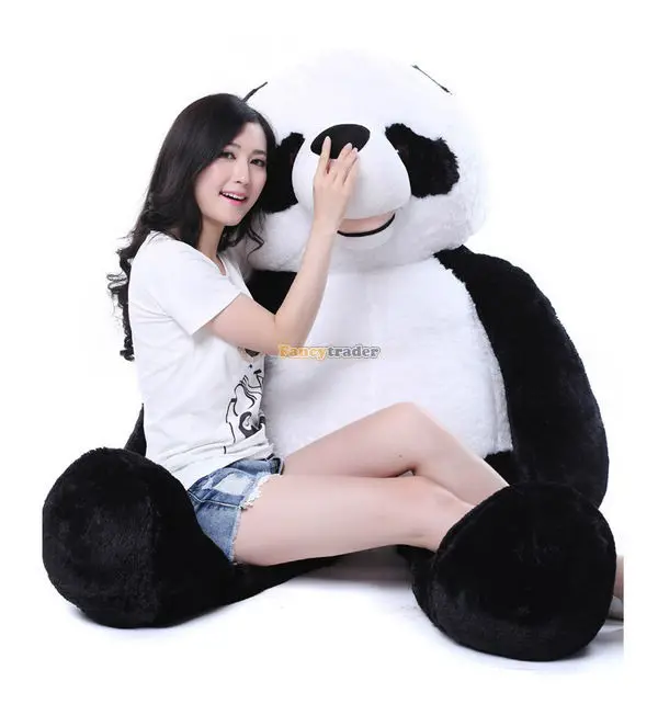 Прекрасный Stuffed180cm гигантский плюшевый игрушка панда, лучший подарок HugePanda кукла обнимающая Подушка, спальные рождественские подарки подушка