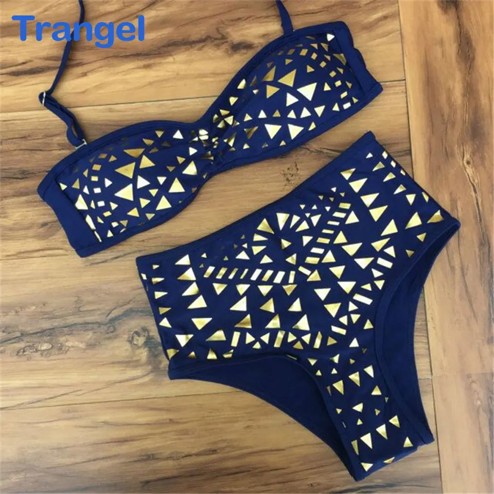 

Sexy High Waist Bathing Suit Bandage Swimwear Maillot de bain Bikini Vintage Retro Swimsuit Women Bikini 2016 15