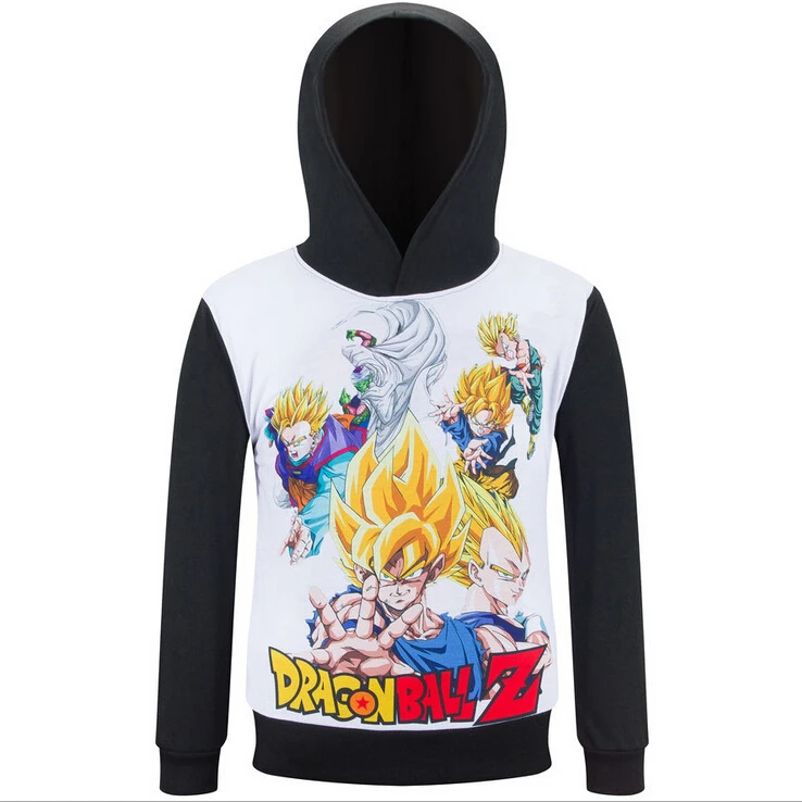 

New Fashion Cute Kids t shirt Long Sleeve t shirts Anime Dragon Ball Z print t-shirts children for boys tee shirts