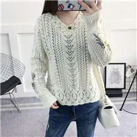 2017-Fashion-Winter-Warm-Cable-Knit-Knitted-V-Neck-Sweater-Women-Female-Pullover-Knitwear