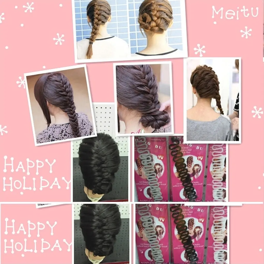 1PC Women Girls Hair Braiding Tool Weave Braider Hair Twist Styling Maker DIY Hairstyling Accessories