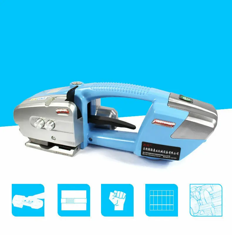  220V Portable Electric Plastic Steel Belt Strapping Machine for PP or PET Strap Strapping Width13-1