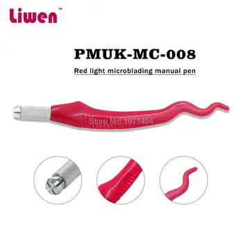 

New 50pcs Professional Manual Eyebrow Embroidery Microblading Manual Pens with 10pcs 12pins PCD micro blades