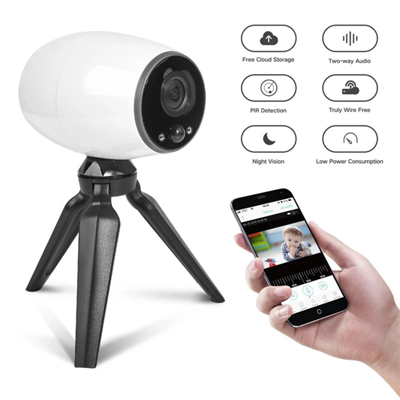 

720P Cloud Wireless IP Camera Two Way Audio Remote Control Home Security CCTV Wifi Cameras PIR Detection Surveillace Baby Monito