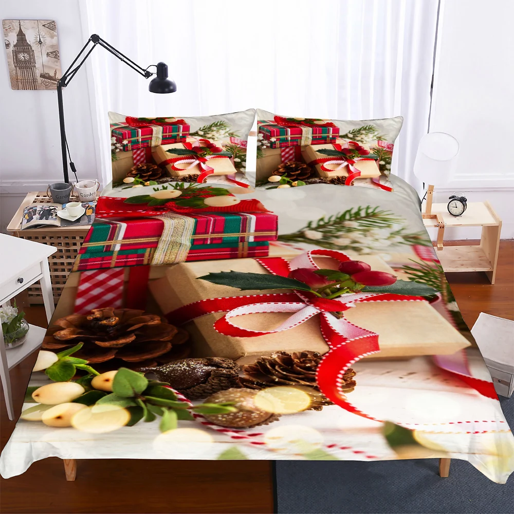 9 цветов, веселого Рождества Постельное белье Мандала Стёганое одеяло крышка мир Дизайн постельный комплект в богемном стиле постельное белье 2/3 шт. Санта Клаус BE1190