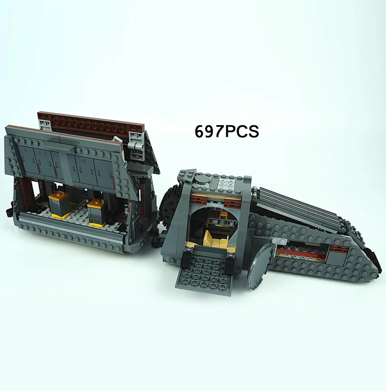 

2018 Star battle imperial conveyex transport block Space war Chewbacca han solo range trooper imperial gunner figures 75217 toys