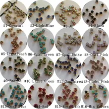 100 шт./пакет 3D 2*2 мм квадратный установка разного Цвета стразы для дизайна ногтей Стразы