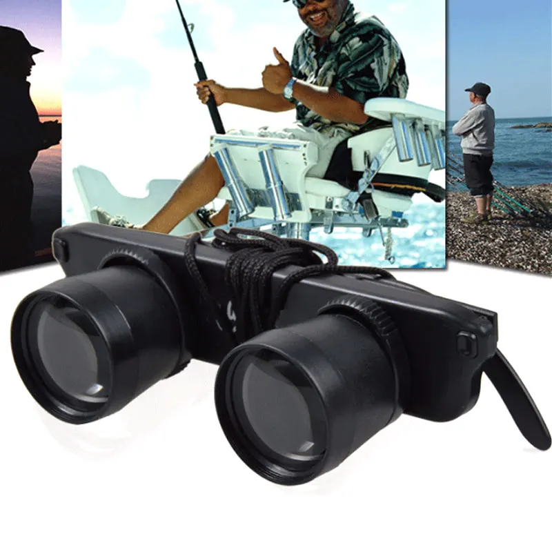 

Hot Sel Fashion Glasses Telescope Binoculars Magnifier Eye Wear Polarized Sunglasses For Watching Football Sports Fishing Travel