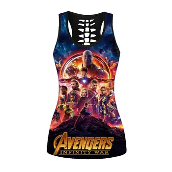

Summer Tank Tops Hollow Out Women Bodybuilding Halter Movie hero Top Black Slim Women Sportes Camis Femme Fitness Crochet Top