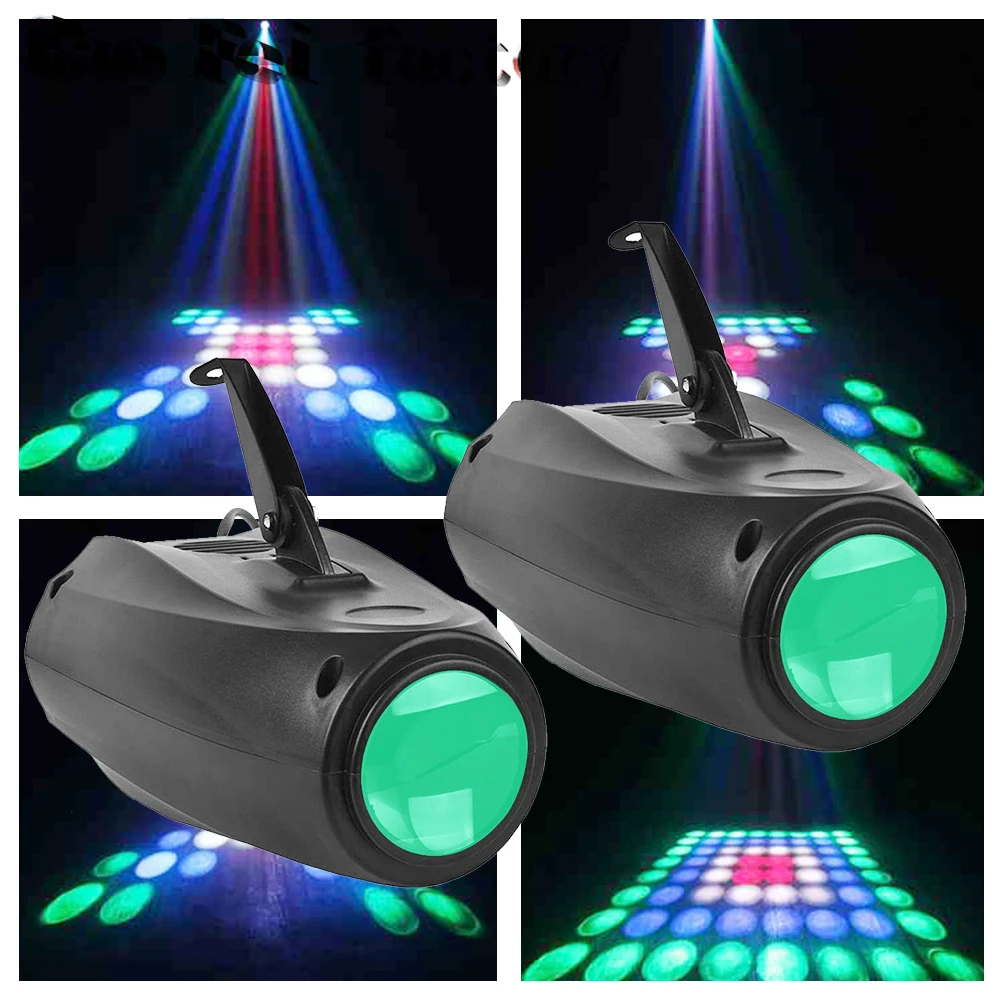 

RGBW Stage Light Auto and Voice-activated with Different Pattern Effect Projector Lighting for DJ Party Wedding Events Club