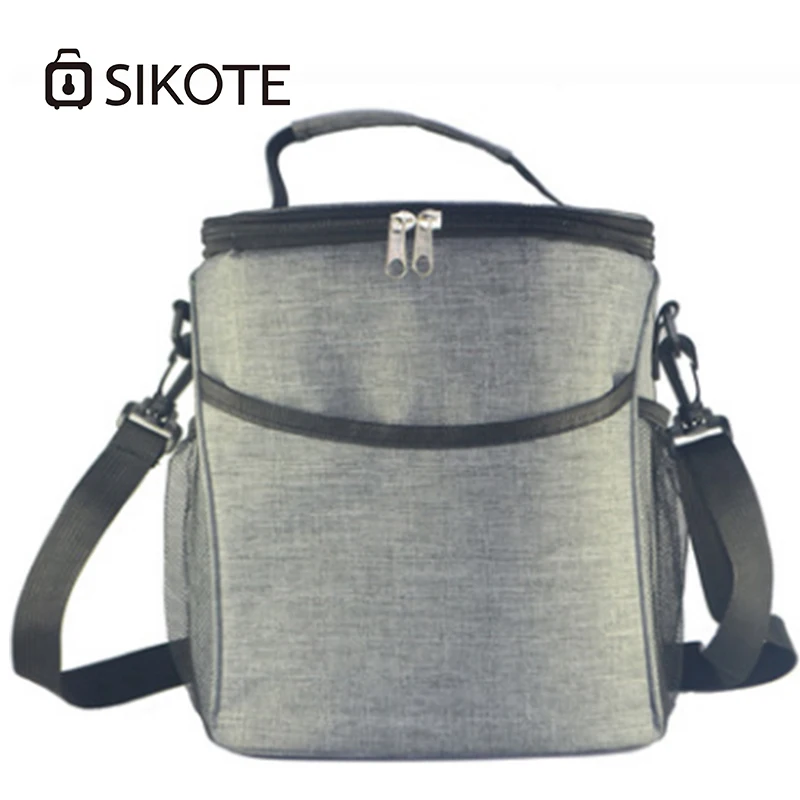 SIKOTE Оксфорд охлаждающий сумки для вина Сумочка ланча женская черная сумка