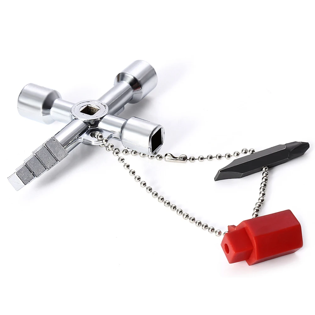 

5 in 1 Cross Key Wrench Square Triangle Step-like Train Electrical Gas Elevator