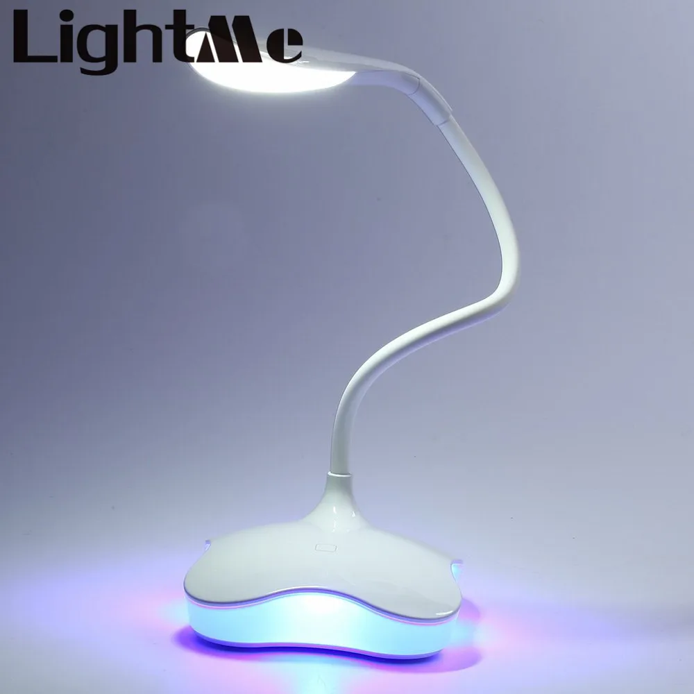 

2018 New 3 Level Led Table Lighting Modern Novetly Dimmable Clover LED Sensor Desk Light Eye-protection Lamp Night Lighting Hot
