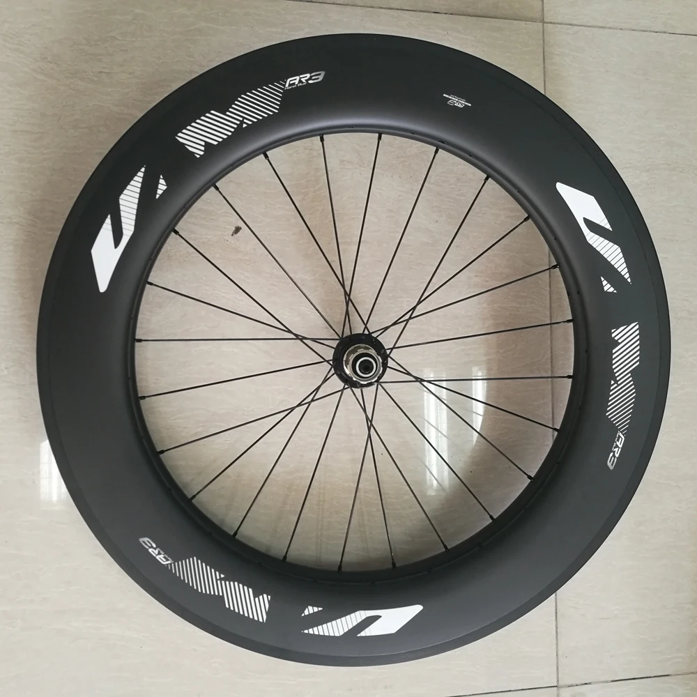 86MM Clincher UAM White Marker Carbon Wheels Powerway R13 Chosen Hub