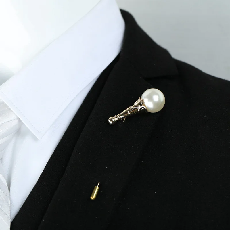 Vintage Brooches Unisex Collar Pins Flower Lapel Pin Brooch Pins Men