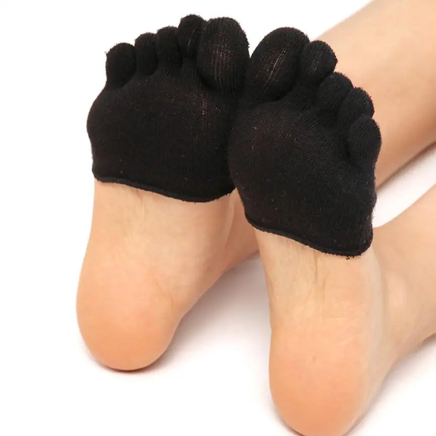 

Women Invisible Socks Non Slip Toe Socks Half Grip Heel Five Finger Funny Socks With Toes Kawaii Meias Chausettes Femme #L