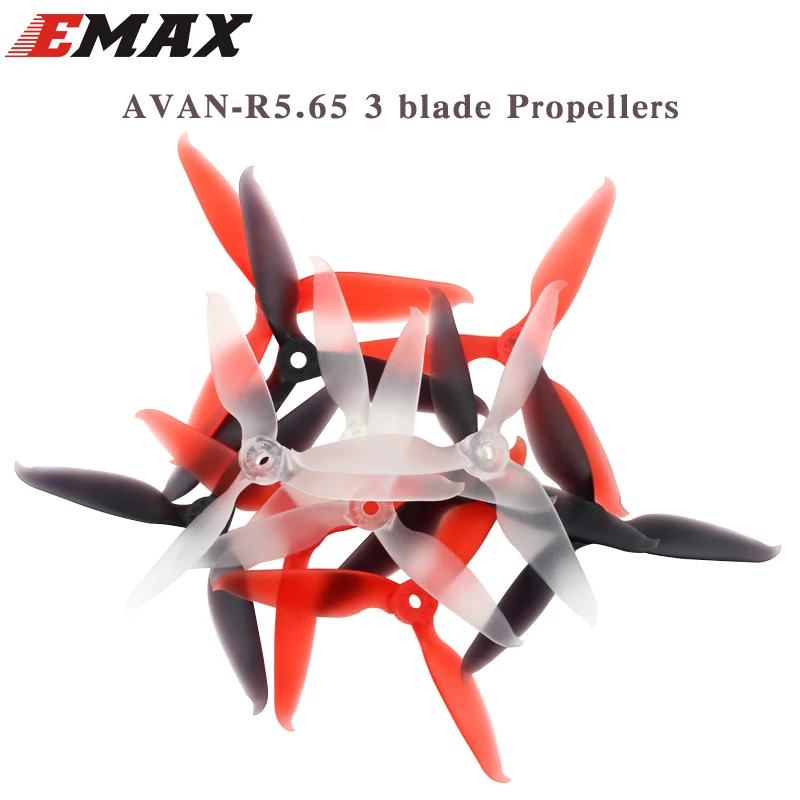 

6Pair EMAX AVAN R5.65 3 Blade Propellers 10CW+10CCW Props For RS2306 QAV250 210 5 Inch 3 Blade FPV Racing Propeller