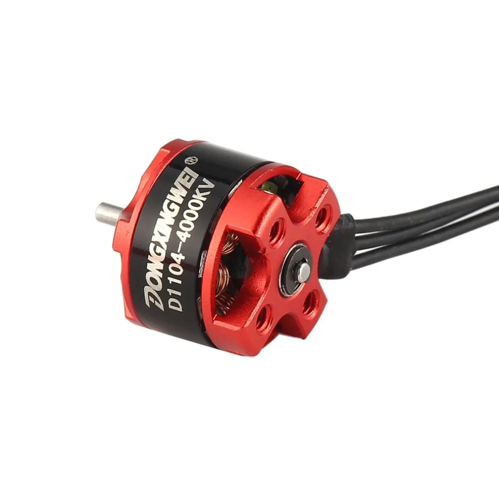 4 шт. DXW D1104 4000KV 1-3 S мини 1,5 мм бесщеточный двигатель для детей ростом от 90 мм микро Радиоуправляемый гоночный Дрон, Мультикоптер Квадрокоптер беспилотный летательный аппарат UVA