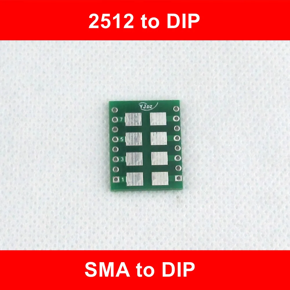 Переходная плата SMD DIP переключатель SMA SMB SMC 2512 1812 1210 1206 | Электронные компоненты и