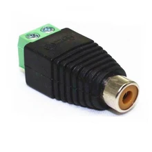 5 шт. cctv Женский RCA к клеммному блоку, блок зеленый Женский RCA к клеммному разъему