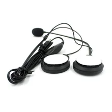 1 pair Radio auricolare MP3 auricolare del telefono mobile Del Motociclo bicicletta elettrica casco auricolare auricolare Microfono