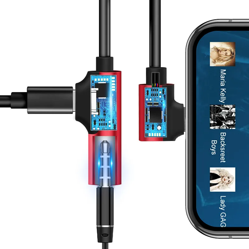 3,5 мм разъем для наушников для iphone XS Max XR 8 7 плюс 2 в 1 освещение разветвитель Aux кабель для iphone аудио Зарядное устройство адаптер кабель