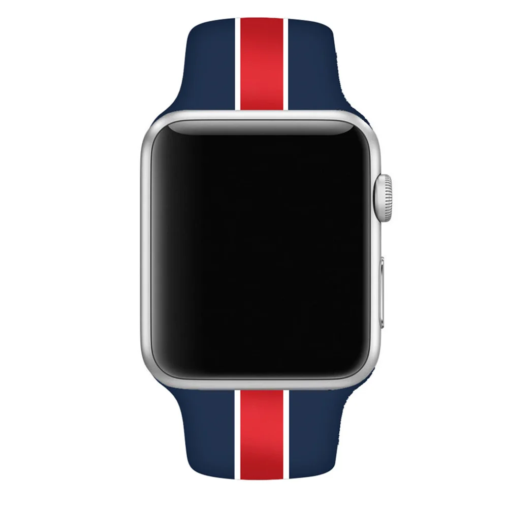 Силиконовый ремешок для Apple Watch band 44 мм 40 iWatch 42 38 спортивный браслет correas watch 4 3 21