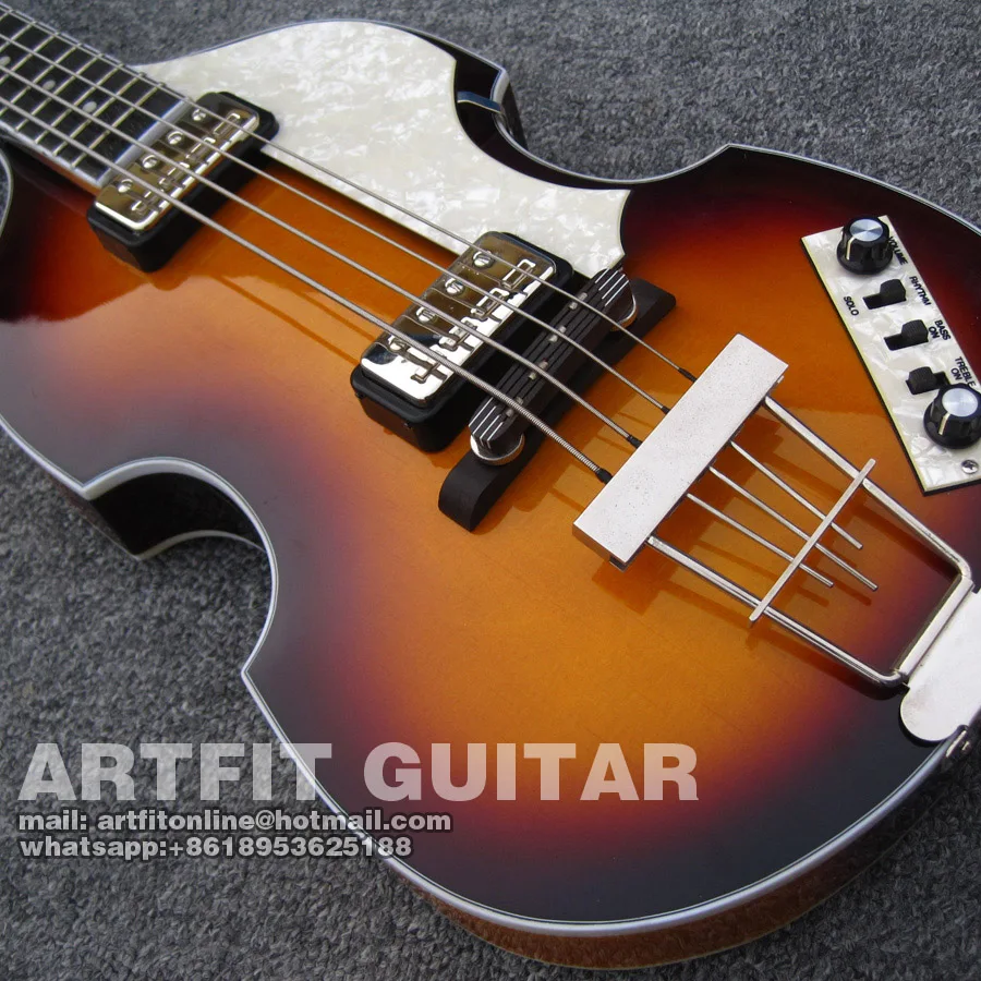 Hofner HCT 500-1 скрипка бас-гитара золотистого цвета Делюкс 4 струны электрическая скрипка полуакустическая бас-гитара Guitare