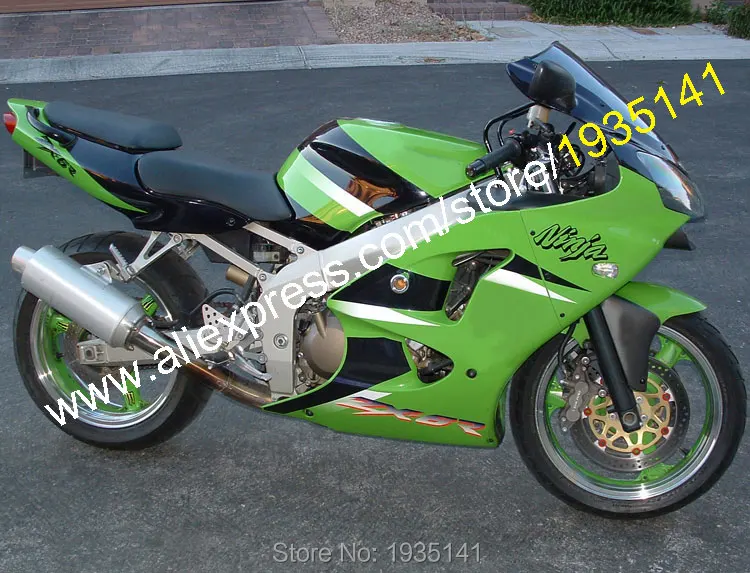 

For Kawasaki NINJA ZX6R 00-02 ZX 6R 636 2000 2001 2002 ZX-6R Green Black White Motorbike Fairing (Injection molding)