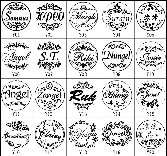 1 DIY customize double Name 2 initials personalized Letter stamp/Sealing Wax /wedding Wax Seal Stamp Custom invitations envelop