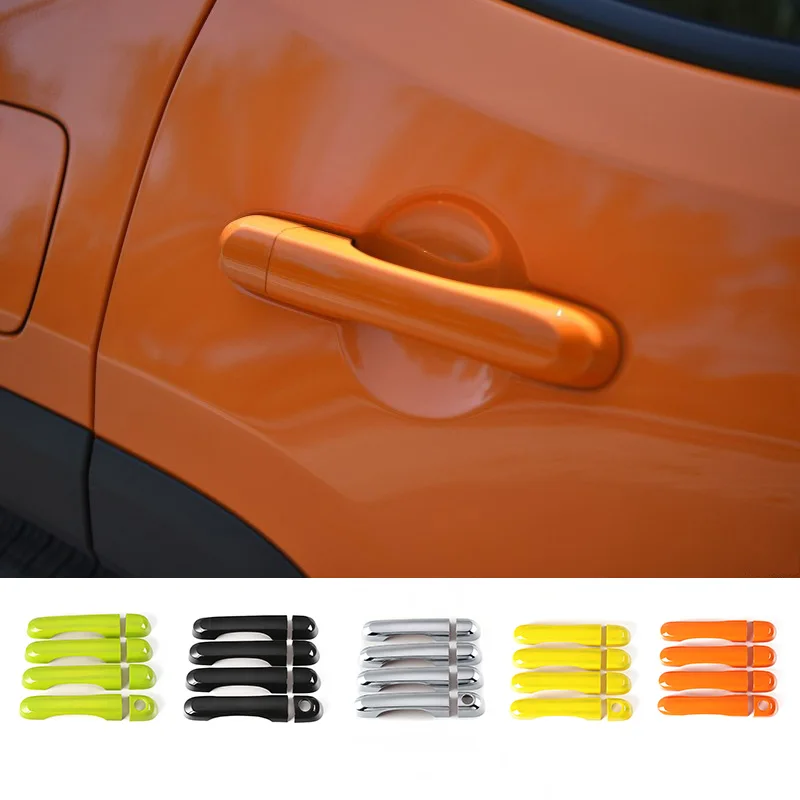 Декоративная наклейка SHINEKA для дверной ручки Jeep Renegade 2015 2016 аксессуары салона