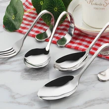 100 шт/партия Новая изогнутая рукоятка из нержавеющей стали ложка вилка Посуда серебряный чай кофе ложка смеситель столовые приборы кухонные принадлежности