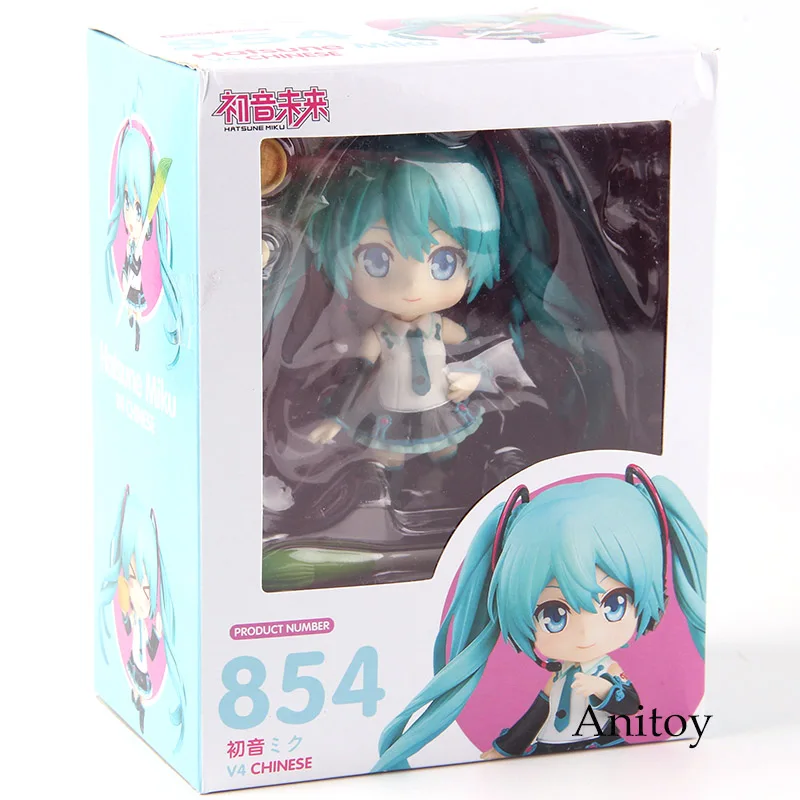 Nendoroid Хацунэ Мику номер 854 V4 китайская ПВХ фигурка Коллекционная модель игрушки