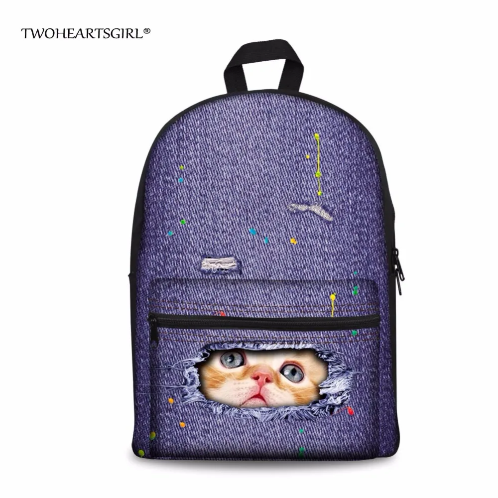 Школьный портфель twoheart sgirl для девочек модный детский рюкзак с 3D рисунком