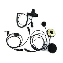 1 Pin 2.5mm Full Face Close Motorcycle Helmet Headset PTT Mic for Motorola T5428 TLKR T80 T6 T60 T6200 T6500 Radio Walkie Talkie