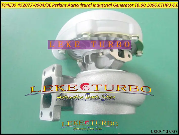 Turbocharger TO4E35 452077-5004S 452077-0003E 2674A080 Turbo For PERKIN Agricultural Industrial Generator T6.60 1006.6THR3 6.0L