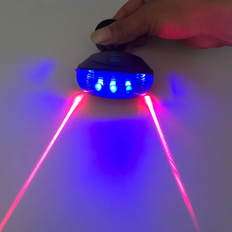 

Bicycle Light Outdoor Waterproof Bike Cycling Lights (5LED+2Laser) Bike Taillight Safety Warning Light Bicycle Rear Tail Lamp
