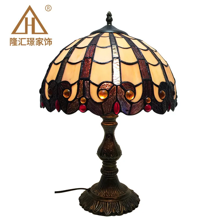 

Mediterranean Decor Turkish Mosaic Lamps E27 Stained Glass Lampshade Bedroom Bedside Vintage Table Lamp Light Fixtures