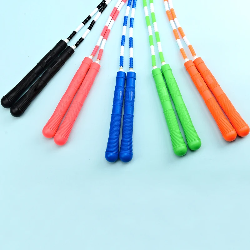 

Bamboo festival pattern jump rope for loss weight and fitness exercise for children and adult bead rope skipping rope