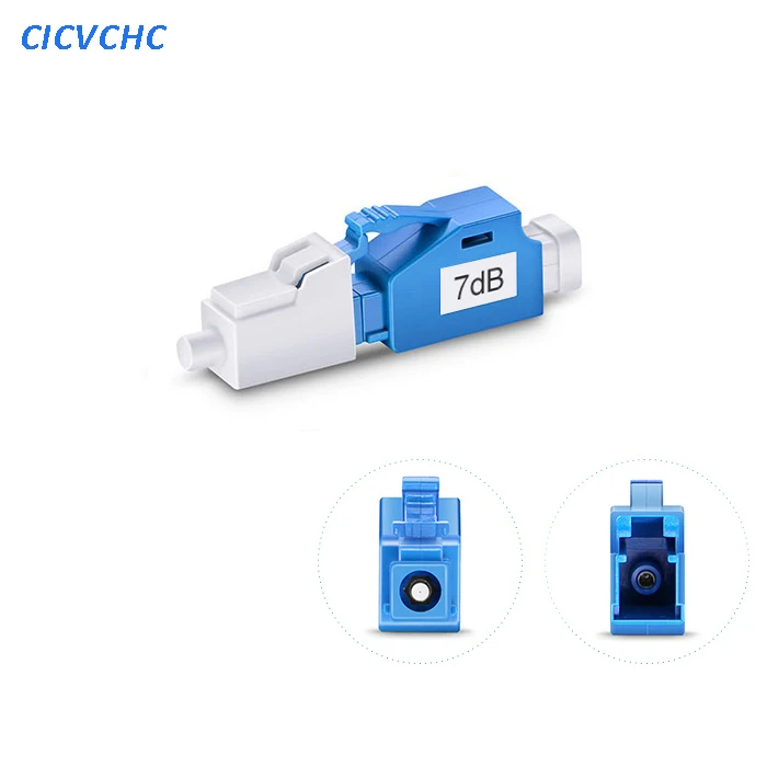 

5pcs Fiber Attenuator-LC/UPC-7dB, 10dB, 12dB, 15dB, 20dB or 25dB-Singlemode-Fixed-Male/Female type