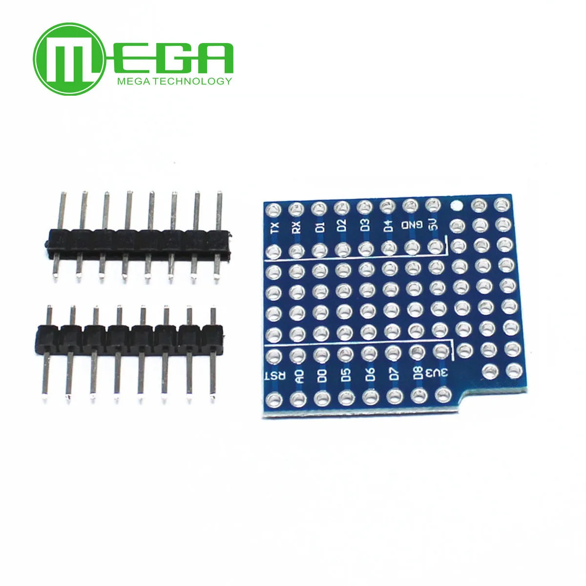 

ProtoBoard Shield for WeMos D1 mini double sided perf board Compatible