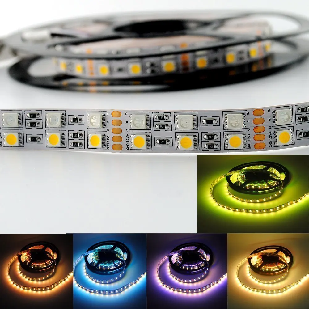 Двухрядная светодиодная ленсветильник 5 м 5050 SMD 600 RGBW RGBWW RGB 12 В 24 120 светодиодов/м