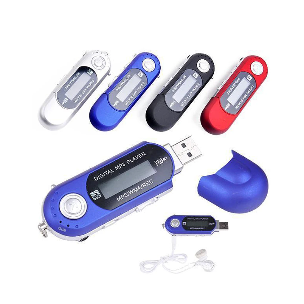 Новый портативный мини USB Flash LCD цифровой MP3 плеер поддержка вспышки 32 Гб TF карты