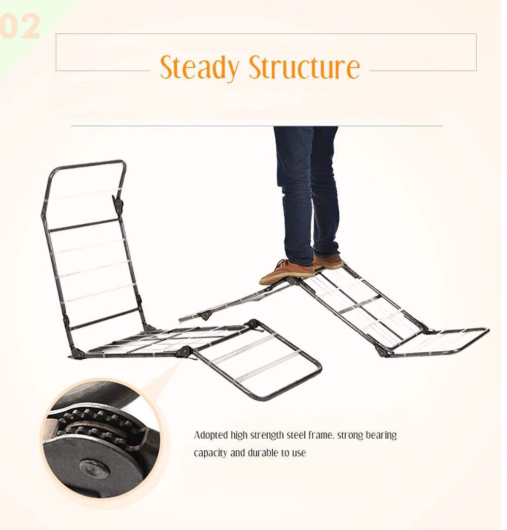 Adjustable Lazy Sofa Floor Chair with Feet Cushion